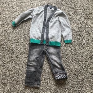 Boys Gap Jeans and Cardigan